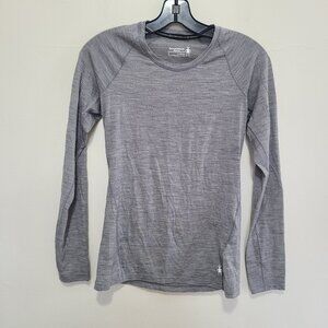 Smartwool Merino Wool 150 Long Sleeve Shirt Gray size S
